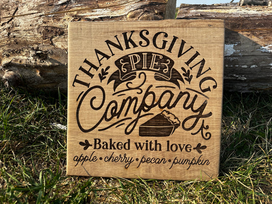 Thanksgiving Pie Company Sign