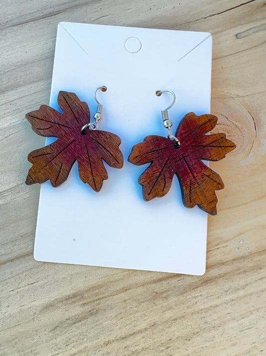 Autumn Maple Leaf Earrings