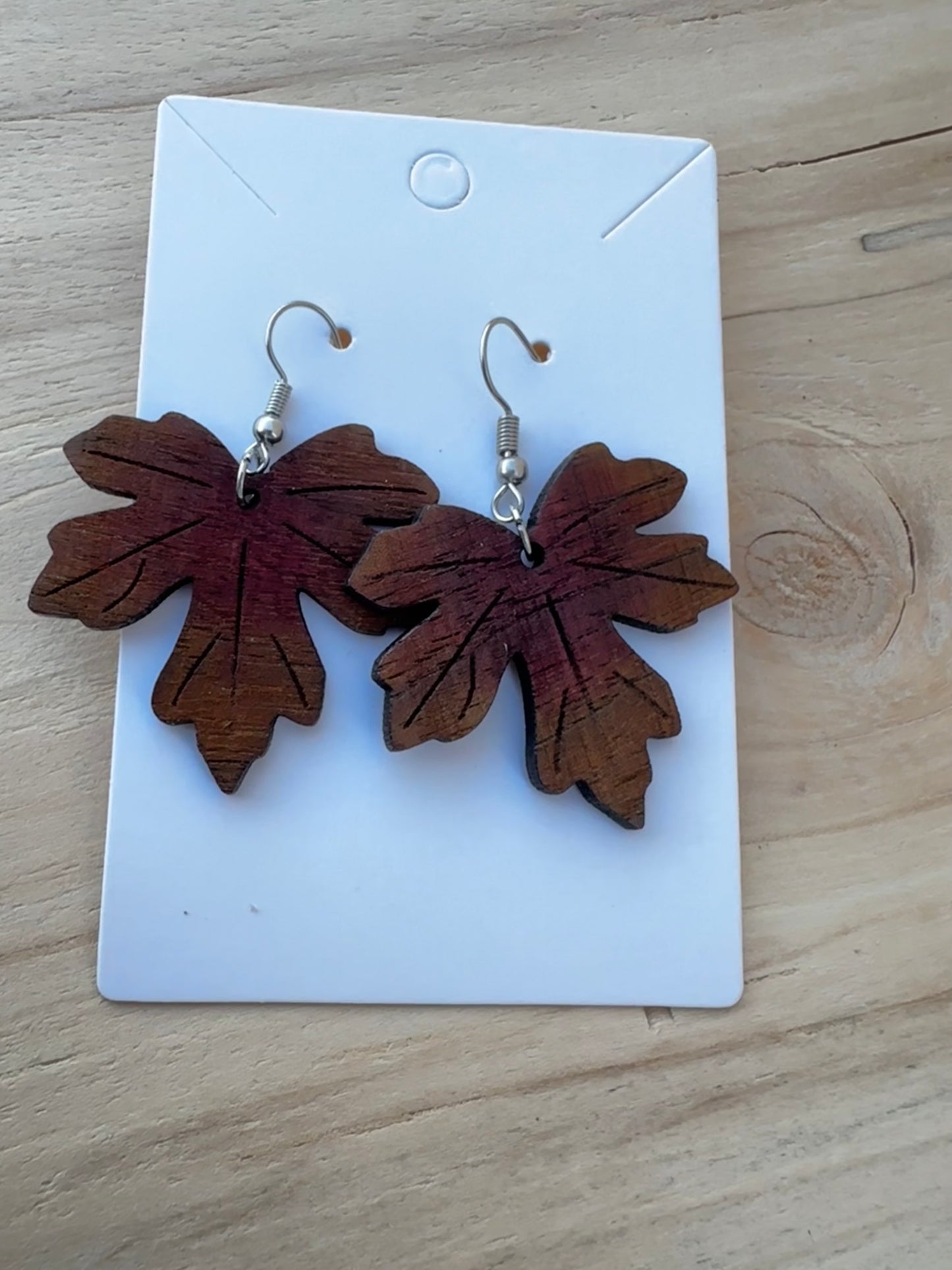 Autumn Maple Leaf Earrings