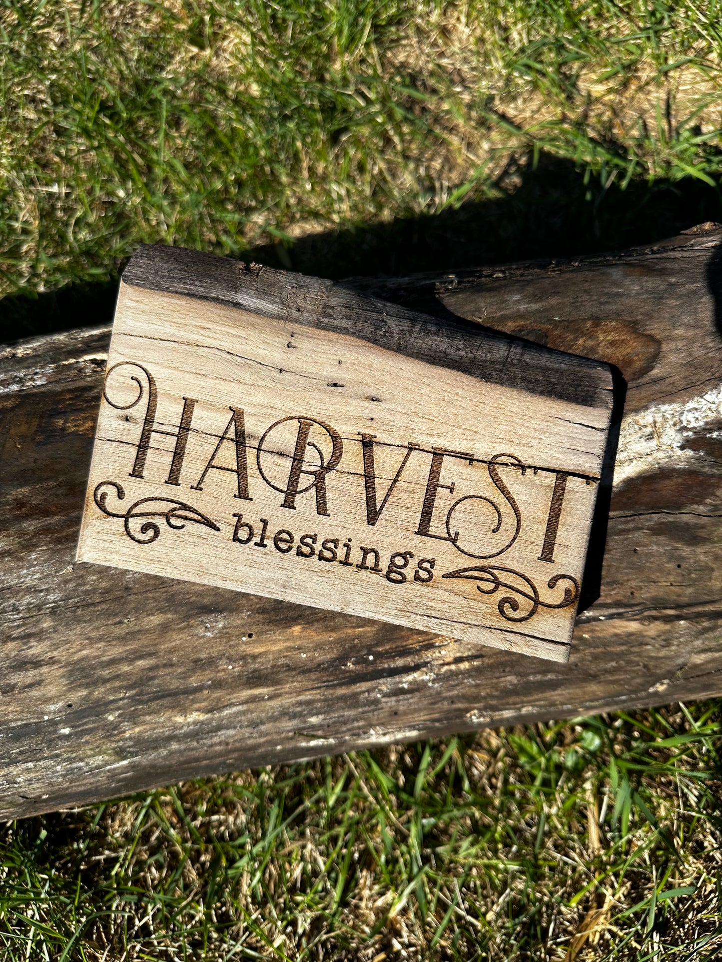 Harvest Blessings Sign