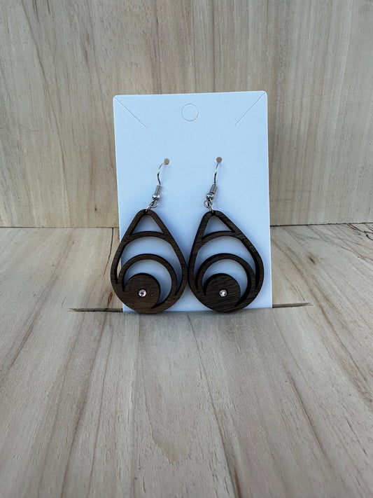 Walnut Swirl Earrings