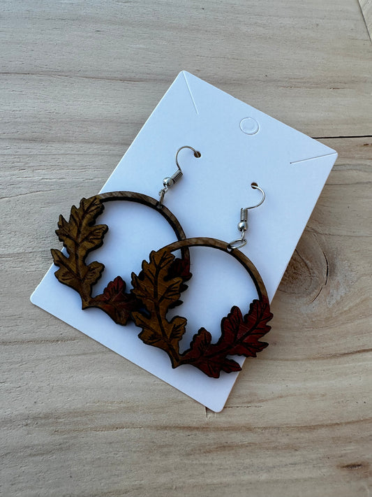 Oak Leaf Earrings