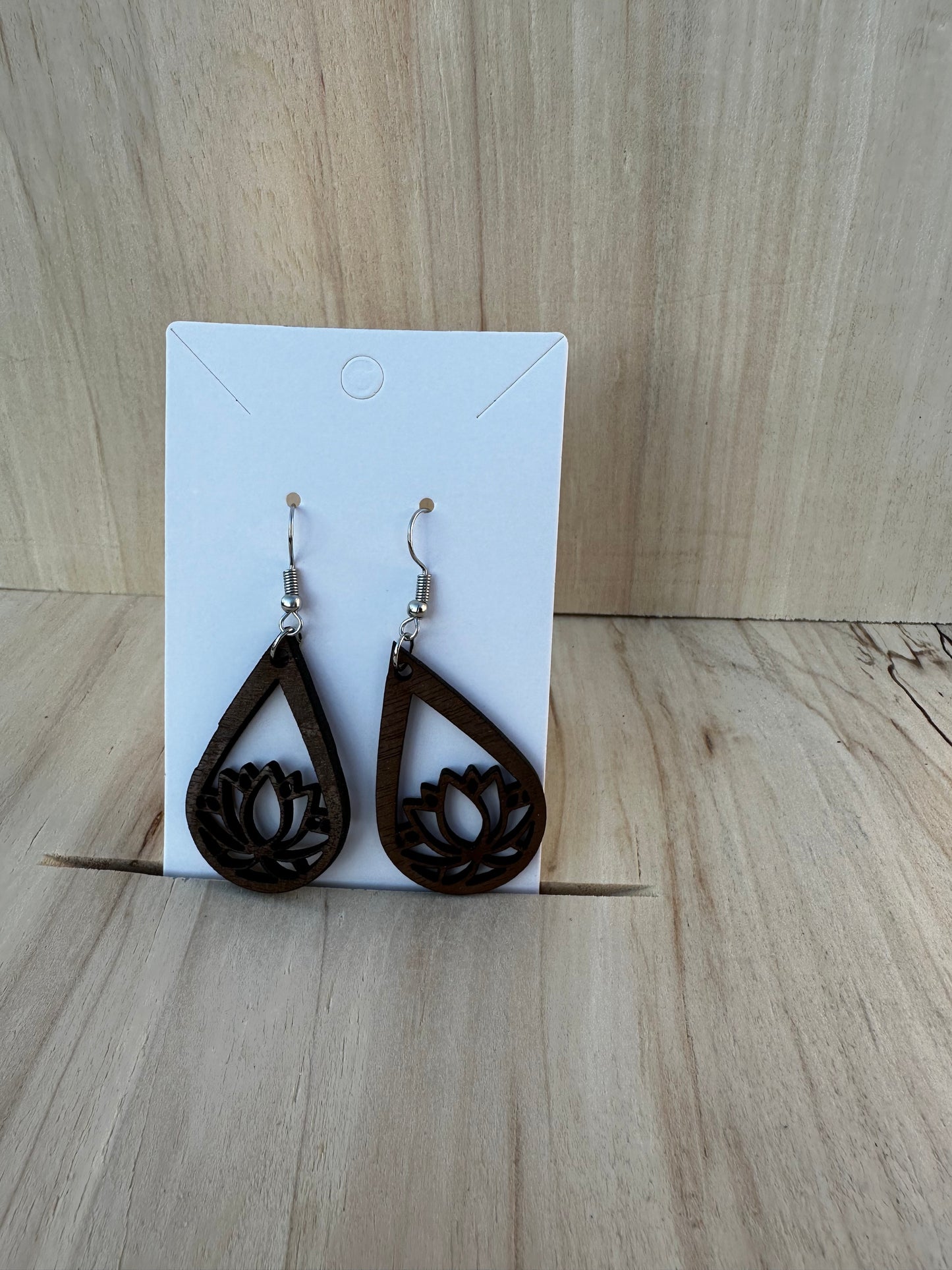 Lotus Teardrop Earrings